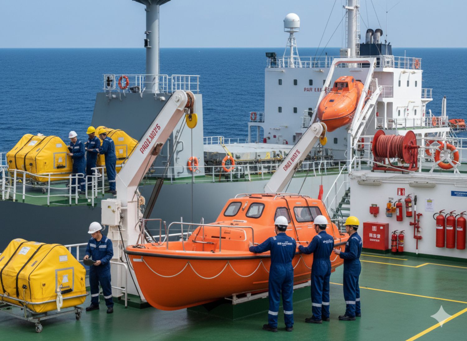 End-to-End Marine Safety Scope: Lifeboats, Davits, Firefighting & More